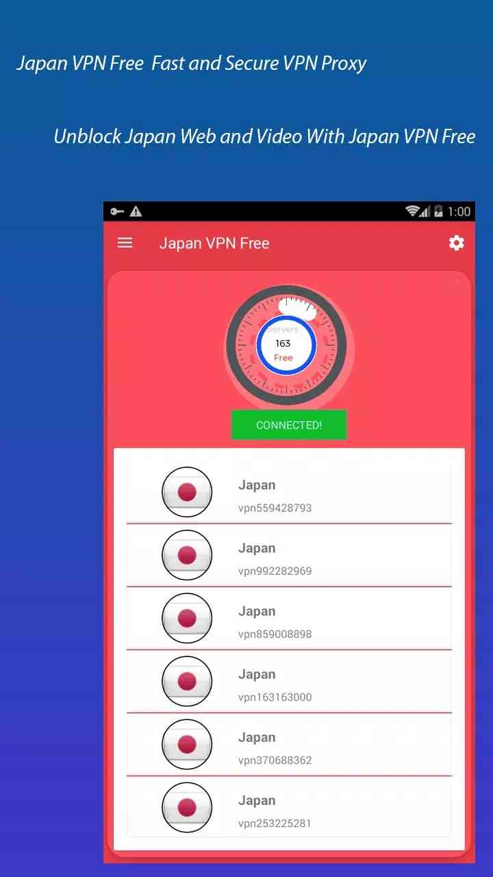 Free VPN Proxy Video Japan 1